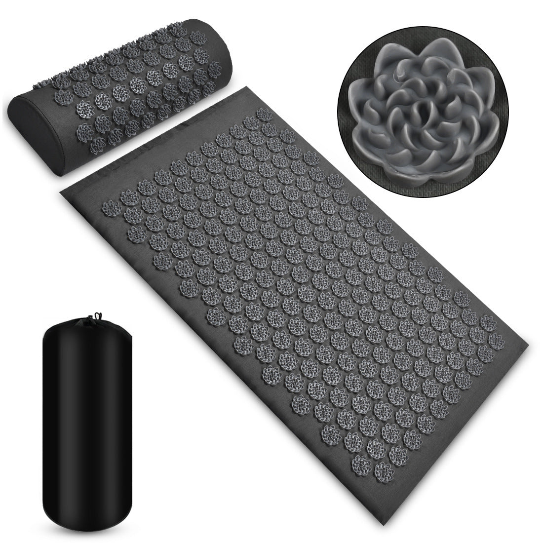 SoulMat™ – Tappetino Massaggiante ad Agopressione per Relax e Bellezza SILVER GRIGIO