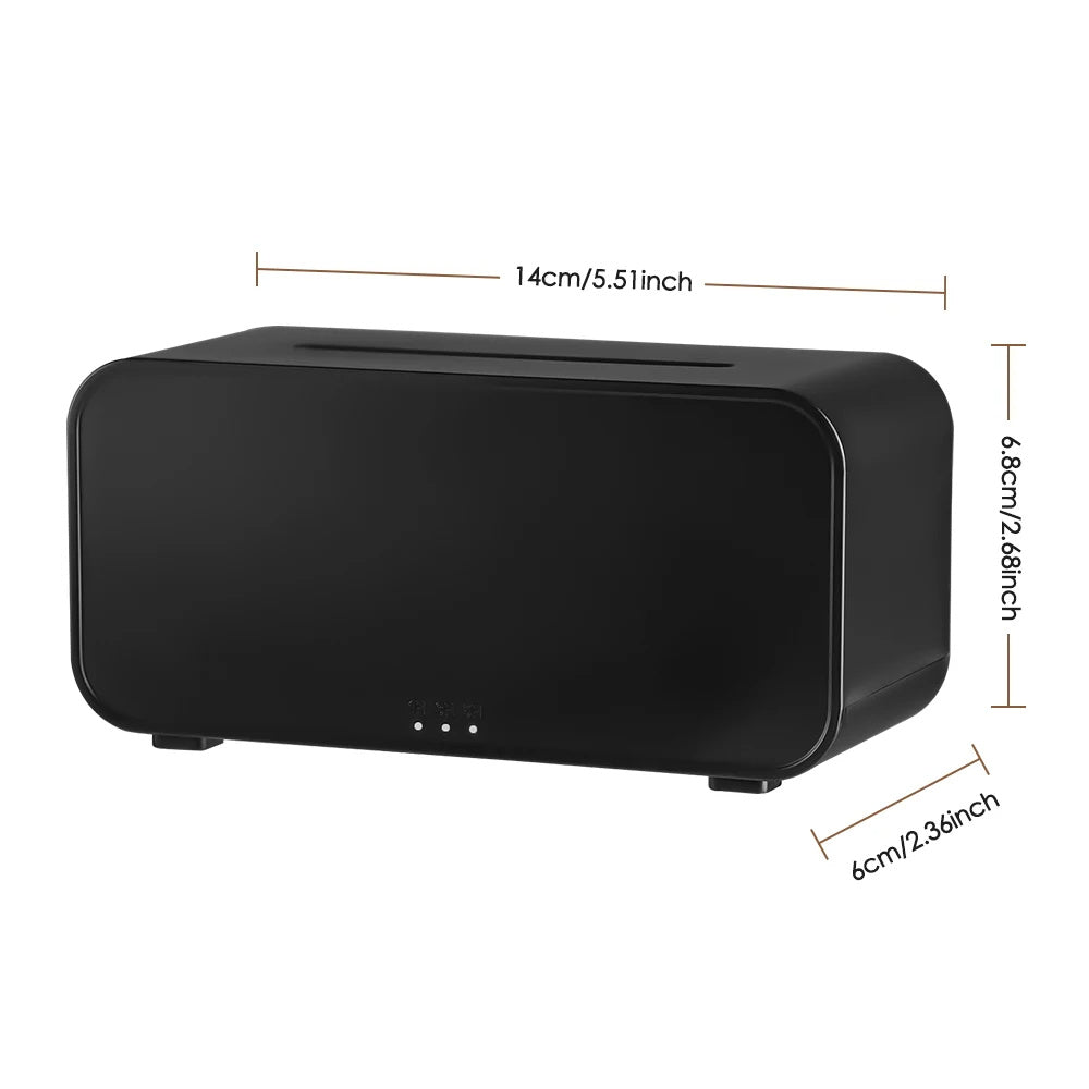 Diffusore a Fiamma 3D & Umidificatore 120 ml – Aromaterapia USB, 7 Colori, Timer 1/3/5h | VIVAURA